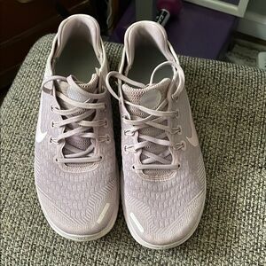 Nike Pink and Purple Athletic Shoes with Knit Fabric